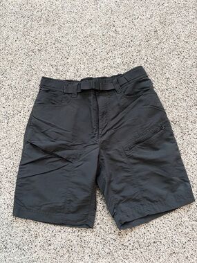 The North Face Black Men's Outdoor Shorts with Built-in Belt